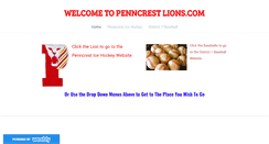 Desktop Screenshot of penncrestlions.com